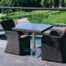 Стол Лайт 80×80 ротанг classic графит