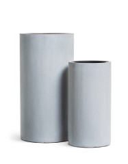 Кашпо TREEZ Effectory Beton Высокий цилиндр Серый ледник в-60 см, д-31 см