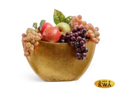 Кашпо TREEZ Effectory Metal Лодка малая Сусальное золото в-20 см, ш-18 см, д-37 см 4/4