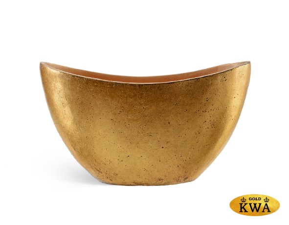 Кашпо TREEZ Effectory Metal Лодка малая Сусальное золото в-20 см, ш-18 см, д-37 см 4/4