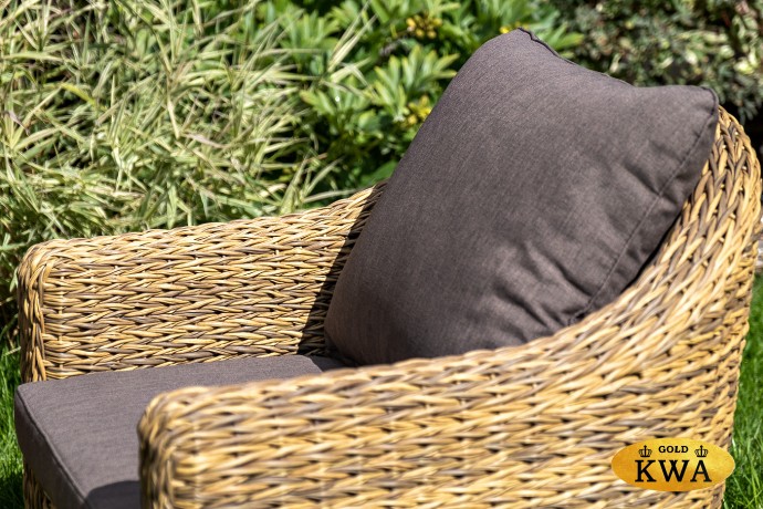 "Кон Панна" лаунж-зона из искусственного ротанга (гиацинт), цвет соломенный