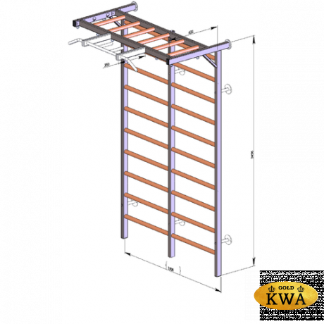 КОМБИ (2 стенки + рукоход + турник)