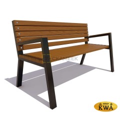 Садово-парковая скамейка «Гамбург» (ангарская сосна 1,5, 40х60)