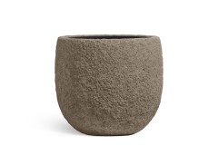 Кашпо TREEZ Effectory Terra Классическая чаша серый беж в-36, д-40 см