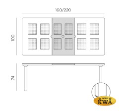 Стол пластиковый раздвижной