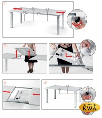 Стол пластиковый раздвижной