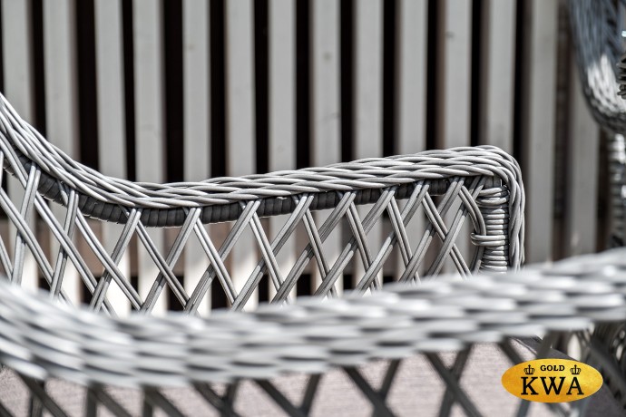 "Латте" плетеное кресло из искусственного ротанга, цвет графит