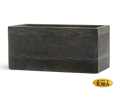 Кашпо TREEZ ERGO Graphics Низкий прямоугольник Окись с медной патиной дл-80, в-37, ш-37 см