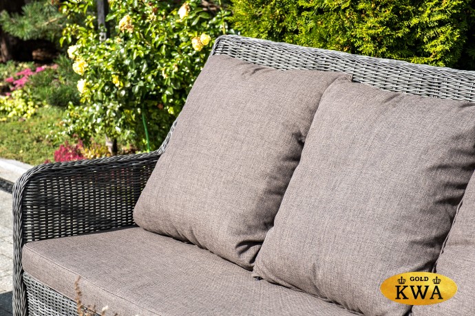 "Гляссе" лаунж-зона из искусственного ротанга, цвет графит