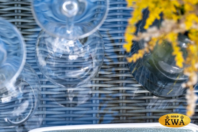 "Гляссе" лаунж-зона из искусственного ротанга, цвет графит