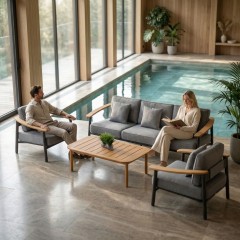 Лаунж зона ДЕСКАНТО с трехместным диваном