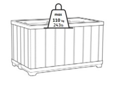 Кашпо-грядка Deco rectangle planter