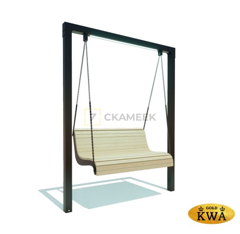 Качели «Бриз» с подсветкой (лиственница)