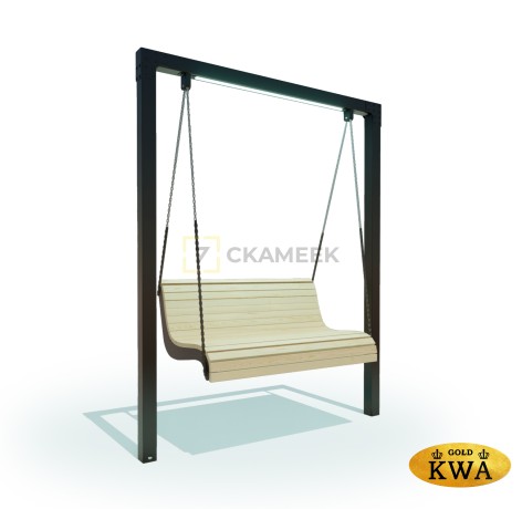 Качели «Бриз» с подсветкой (лиственница)