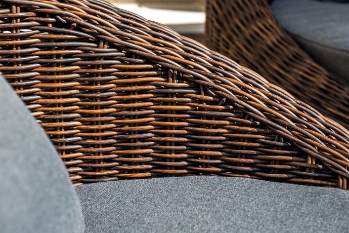 "Барселона" лаунж-зона из искусственного ротанга, цвет соломенный