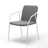 "Марокко" стул из текстилена nanotex, алюминиевый каркас, цвет серый