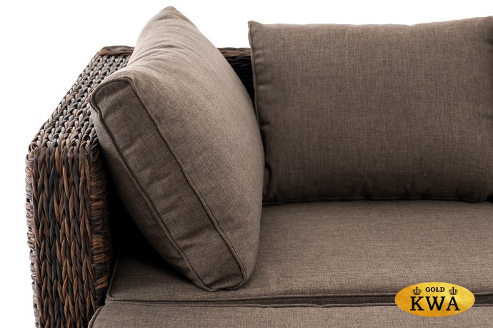 "Лунго" трансформирующаяся лаунж-зона из искусственного ротанга (гиацинт), цвет коричневый