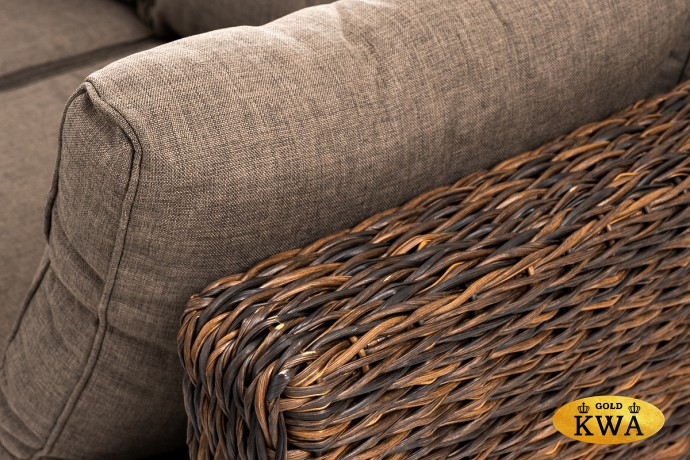 "Лунго" трансформирующаяся лаунж-зона из искусственного ротанга (гиацинт), цвет коричневый