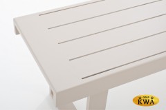 Скамья из алюминия GONZO бежевая  Joygarden