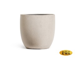 Кашпо TREEZ Effectory Beton Округлый конус Белый песок в-28 см, д-30 см