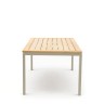 Lyon 220 Стол бежевый/натуральный, алюминий/тик
