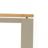 Lyon 220 Стол бежевый/натуральный, алюминий/тик