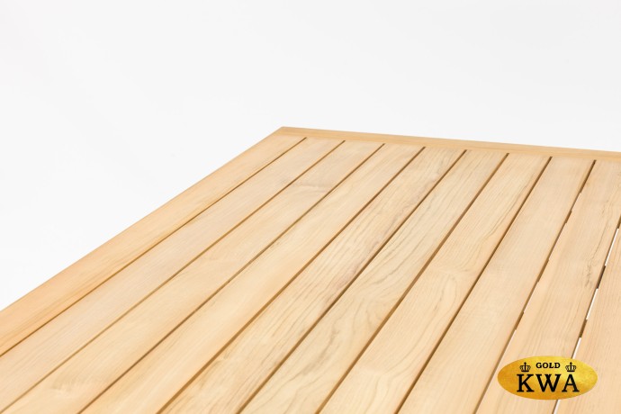 Lyon 220 Стол бежевый/натуральный, алюминий/тик