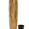 Кашпо TREEZ Effectory Metal Высокий конус Design Wave Сусальное золото в-97 см, д-34 см 1/1