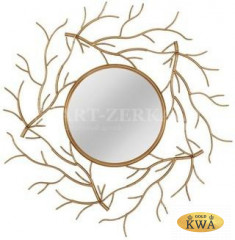 Зеркало в металлической раме Sequoia (Секвойя), d101 см