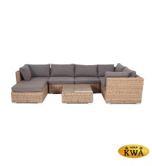 "Лунго" трансформирующаяся лаунж-зона из искусственного ротанга (гиацинт), цвет соломенный