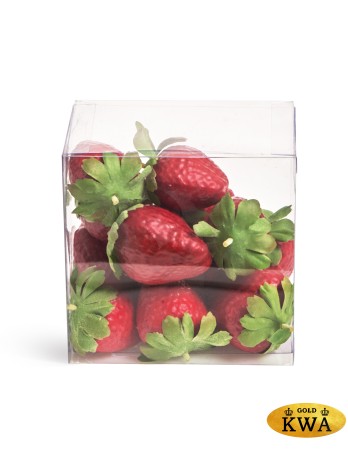 Ягоды Клубники в коробке (12 шт.) 3 размера 6/96