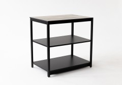 Cтол разделочный Lounge B-01, 90 см, черный/серый каспий