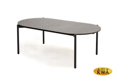 "Диего" журнальный стол из HPL 120х60 H40, каркас темно-серый (RAL7024), цвет "серый гранит"