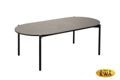 "Диего" журнальный стол из HPL 120х60 H40, каркас темно-серый (RAL7024), цвет "серый гранит"