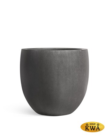 Кашпо Treez Effectory Beton Большой округлый конус Тёмно-серый бетон д-54 см, в-51 см