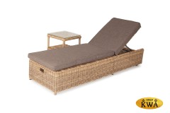 &quot;Рим&quot; комплект шезлонг со столиком, цвет коричневый