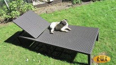 Усиленный плетеный шезлонг Strong