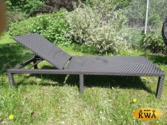 Усиленный плетеный шезлонг Strong