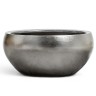 Кашпо TREEZ Effectory Metal Низкая полусфера Стальное серебро в-20 см, д-40 см