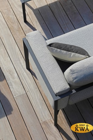 Stockholm Диван антрацит/серый, алюминий