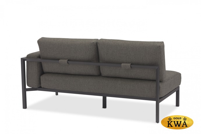 Stockholm Диван антрацит/серый, алюминий