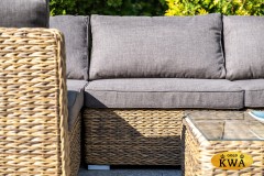 &quot;Лунго&quot; трансформирующийся диван из искусственного ротанга (гиацинт), цвет соломенный