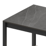 Cтол разделочный Lounge B-01, 90 см, дуб сонома/черный мрамор