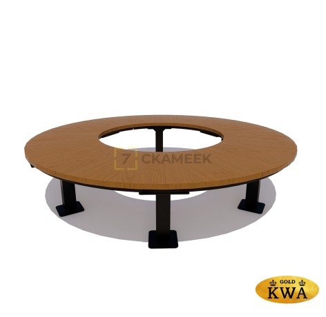 Радиусная скамейка «Смоленск»(лиственница)