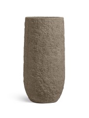 Кашпо TREEZ Effectory Terra Высокий конус тёмный беж в-91, д-45 см