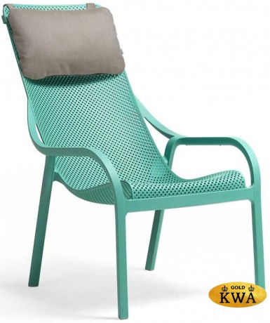 Лаунж-кресло пластиковое с подушкой