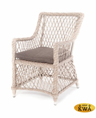 "Латте" плетеное кресло из искусственного ротанга, цвет бежевый