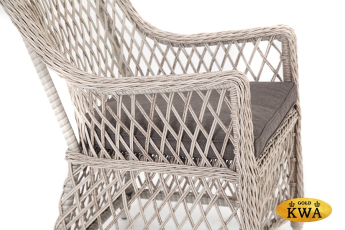 "Латте" плетеное кресло из искусственного ротанга, цвет бежевый