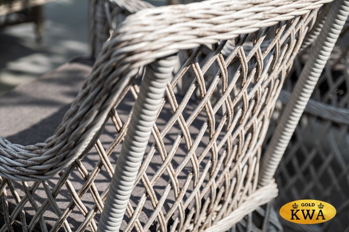 "Латте" плетеное кресло из искусственного ротанга, цвет бежевый