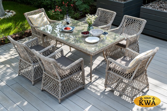 "Латте" плетеное кресло из искусственного ротанга, цвет бежевый